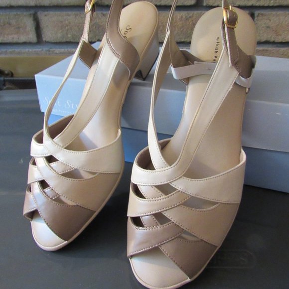 NEW IN BOX Soft Style Huch Puppies Bone/Ombre Sandals 9.5 W - Picture 1 of 9